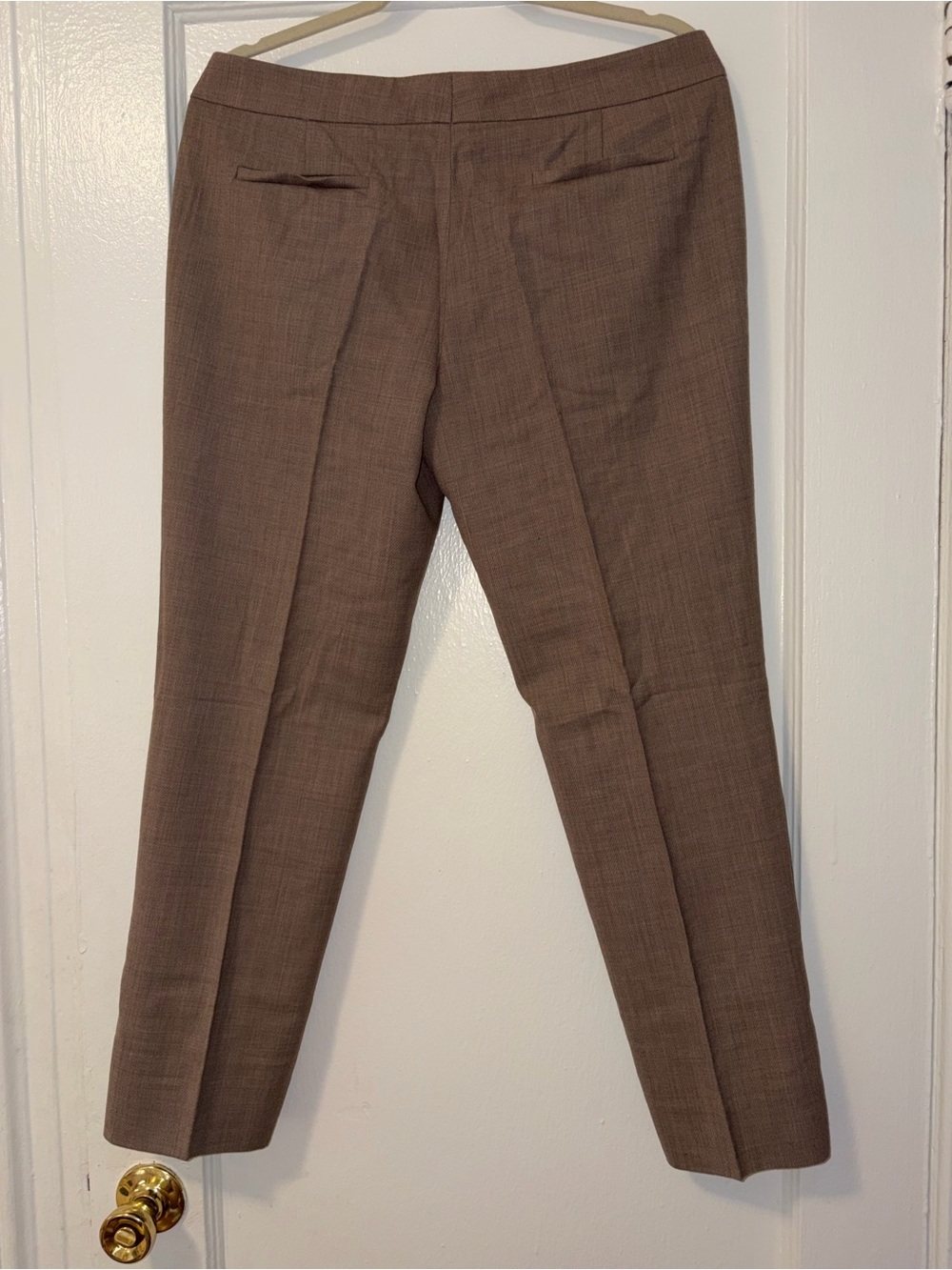 Akris Punto Brown Straight-Leg Wool Blend Pants Sz 10 - Picture 6 of 11